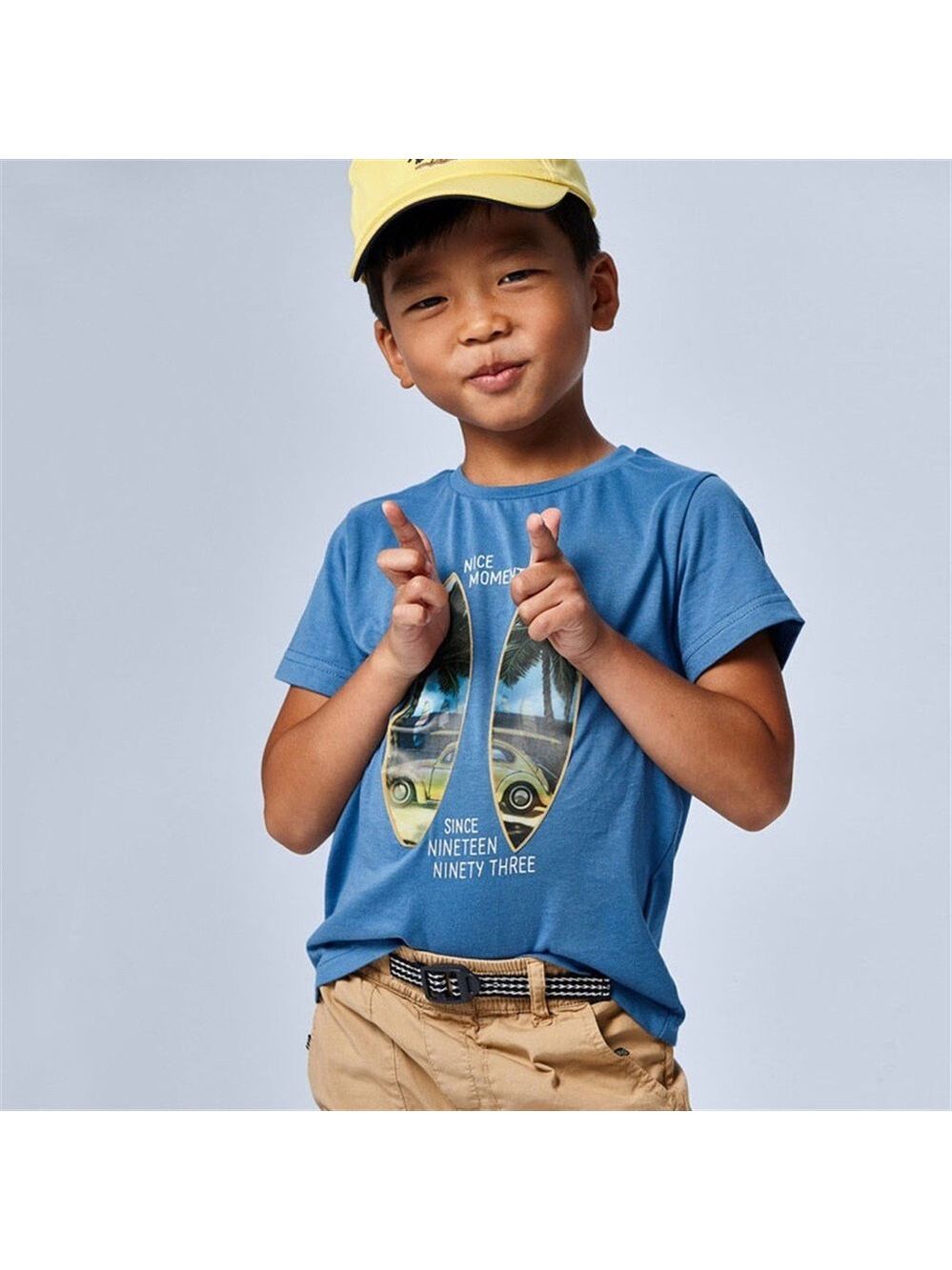 Size 4 Boys Mayoral Surf Blue Tee